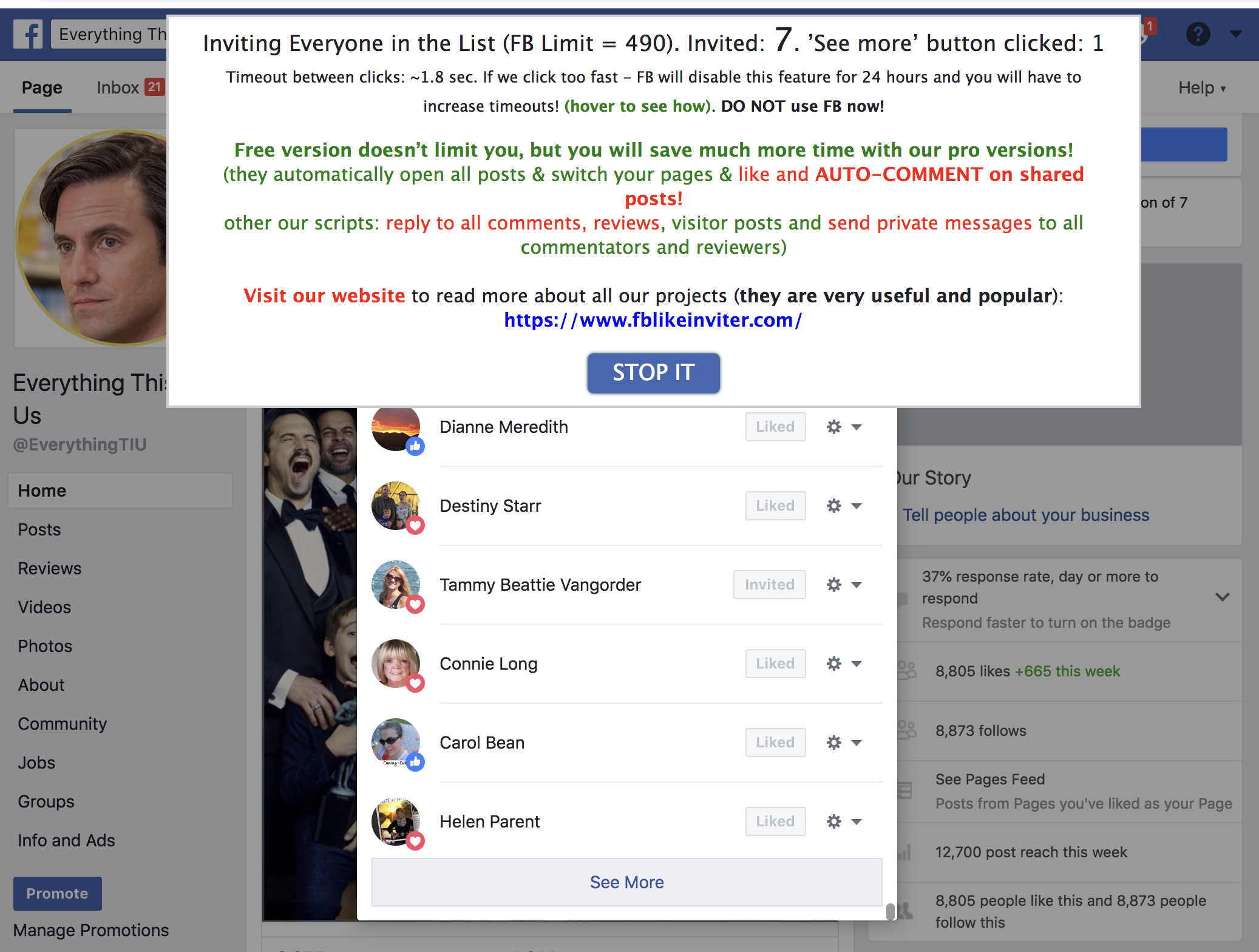 Auto Invite People Who Engage With Your Facebook Page Post
