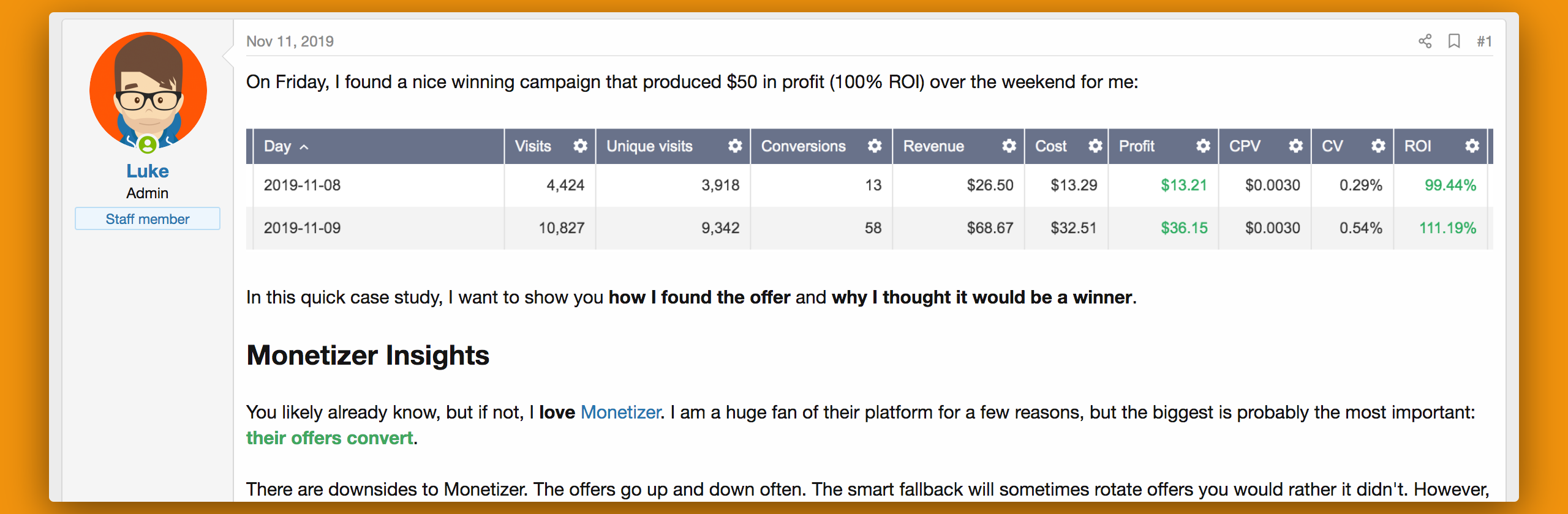 Monetizer Case Study