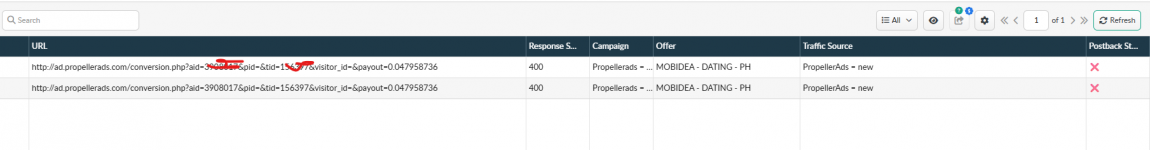 postback report in bemob.png