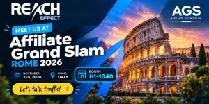 Meet the Reacheffect Team at AGS Rome 2026 — Let’s Talk Traffic!